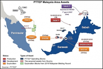PTTEP phát hiện mỏ khí khổng lồ ngoài khơi Malaysia
