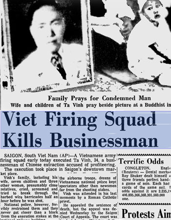 Hội Tam Hoàng và vụ xử bắn Tạ Vinh ở Sài Gòn