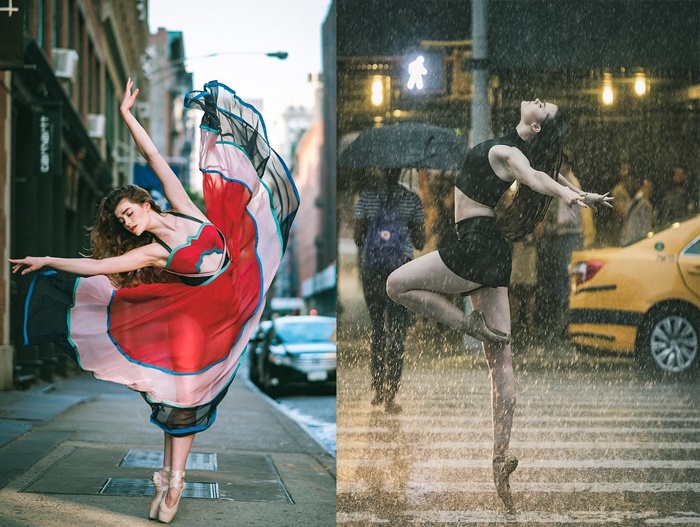 [Chùm ảnh] Chân dung tuyệt đẹp của vũ công Ballet trên đường phố New York