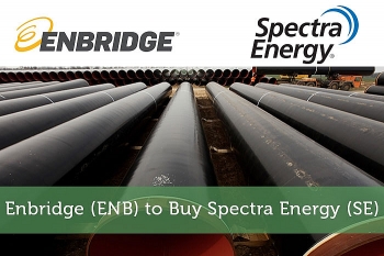 Enbridge mua lại công ty Spectra Energy Partners với giá 3,3 tỷ USD