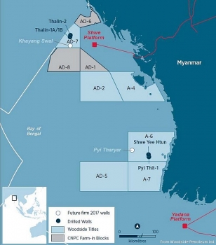 Total thông báo kết quả thẩm lượng khả quan tại Lô A6, ngoài khơi Myanmar