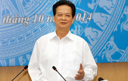 Thủ tướng Nguyễn Tấn Dũng làm việc với Bộ Công Thương