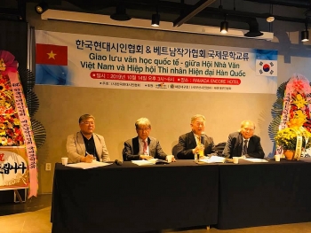Giao lưu văn học quốc tế giữa Hội Nhà văn Việt Nam và Hiệp Hội thi nhân hiện đại Hàn Quốc