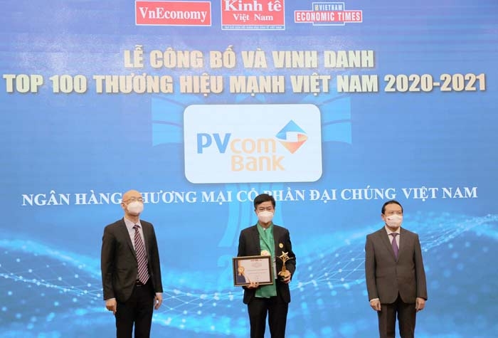 PVcomBank nằm trong Top 100 thương hiệu mạnh Việt Nam năm 2020 – 2021