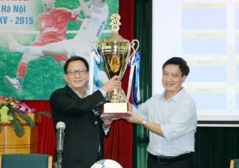 Công bố nhà tài trợ chính giải bóng đá học sinh THPT Hà Nội