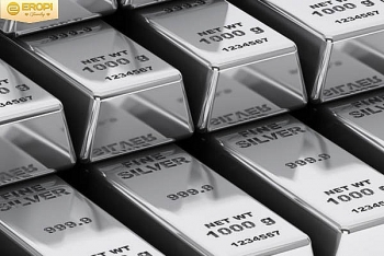 Giá bạc giảm mạnh trái với mức tăng của bạch kim và quặng sắt