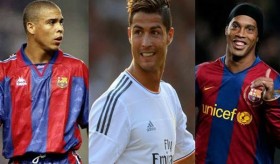 [VIDEO] So tài đi bóng của 3 danh thủ Ronaldo, Ro béo và Ronaldinho