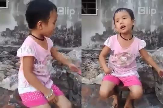 Cô bé 4 tuổi hát say sưa dân ca xứ Nghệ
