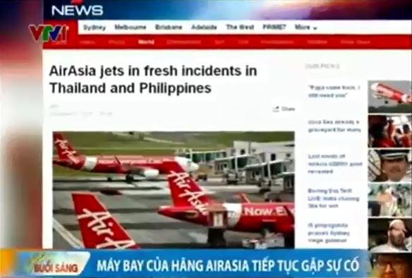 Máy bay AirAsia tiếp tục gặp sự cố ở Thái Lan, Philippines