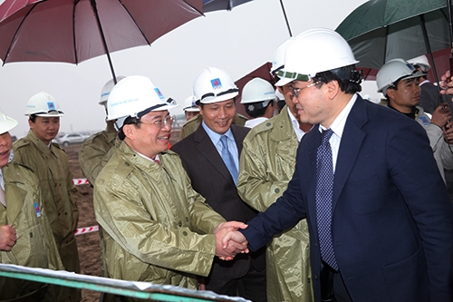 Phó Thủ tướng Hoàng Trung Hải thăm công trường nhà máy Nhiệt điện Thái Bình 2