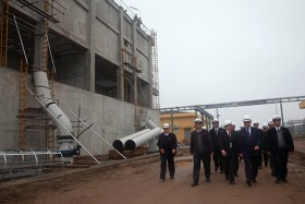 Phó Thủ tướng Hoàng Trung Hải thăm và làm việc tại dự án nhà máy Amon Nitrat Thái Bình