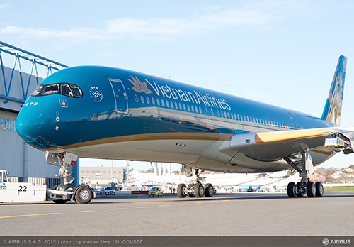 Hình ảnh mới nhất về chiếc A350 của Vietnam Airlines