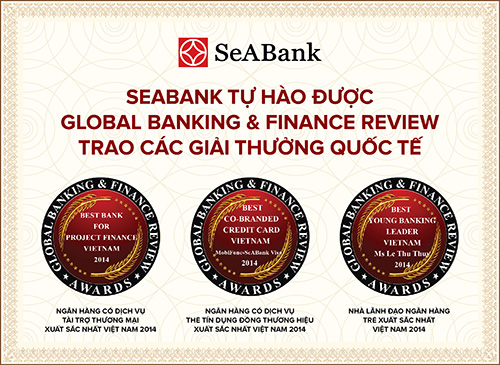 Global Banking & Finance Review trao 3 giải thưởng quốc tế cho SeABank