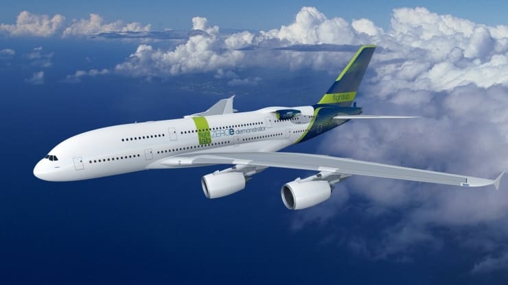 Airbus có kế hoạch thử nghiệm động cơ hydro trên máy bay chở khách lớn nhất thế giới