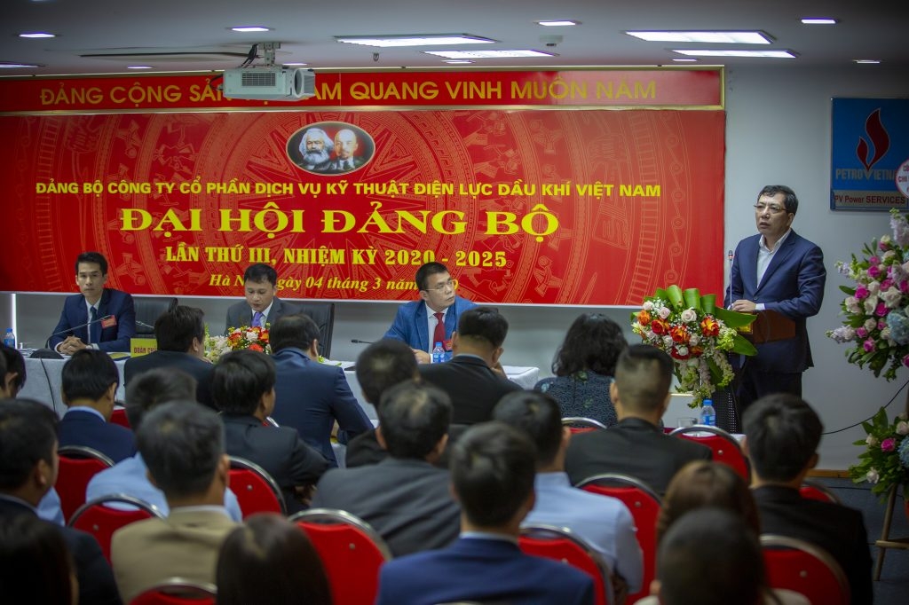 dang bo pv power services to chuc dai hoi dang bo lan thu iii nhiem ky 2020 2025