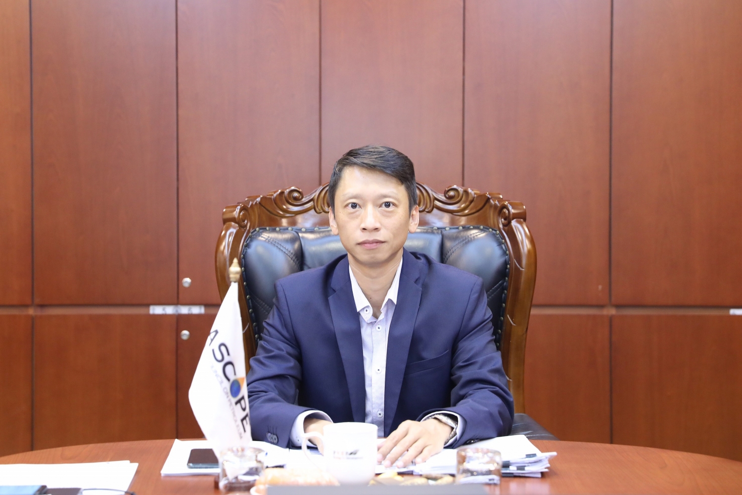Tổng Thư ký ASCOPE Trần Hồng Nam trình bày báo cáo tại Chương trình 