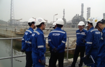 Lãnh đạo PVN kiểm tra tình hình chạy thử Nhà máy Liên hợp Lọc hóa dầu Nghi Sơn