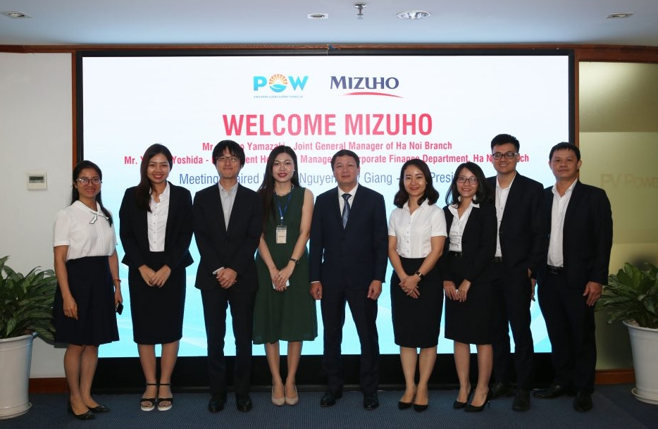 Lãnh đạo PV Power làm việc với Mizuho Bank