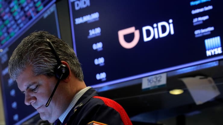 công ty gọi xe Trung Quốc Didi Global Inc trên sàn New York Stock Exchange (NYSE) ở 