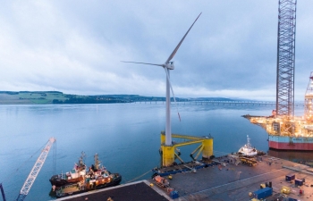 Trang trại điện gió nổi ngoài khơi lớn nhất thế giới bắt đầu hoạt động