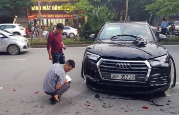 Xác định danh tính tài xế Audi Q5 lùi xe gây tai nạn liên hoàn ở Hà Nội