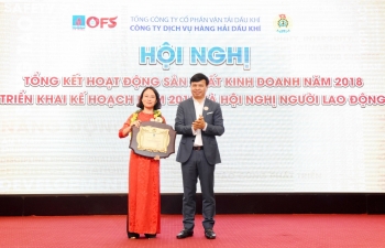 PVTrans OFS tổ chức Hội nghị Tổng kết và đón nhận giải thưởng "Công ty quản trị tốt nhất" năm 2018