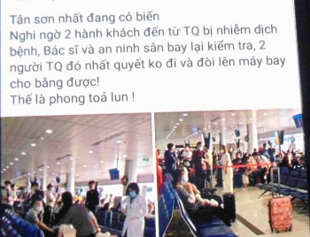 Thông tin "2 ca nhiễm virus corona tại sân bay Tân Sơn Nhất" là sai sự thật