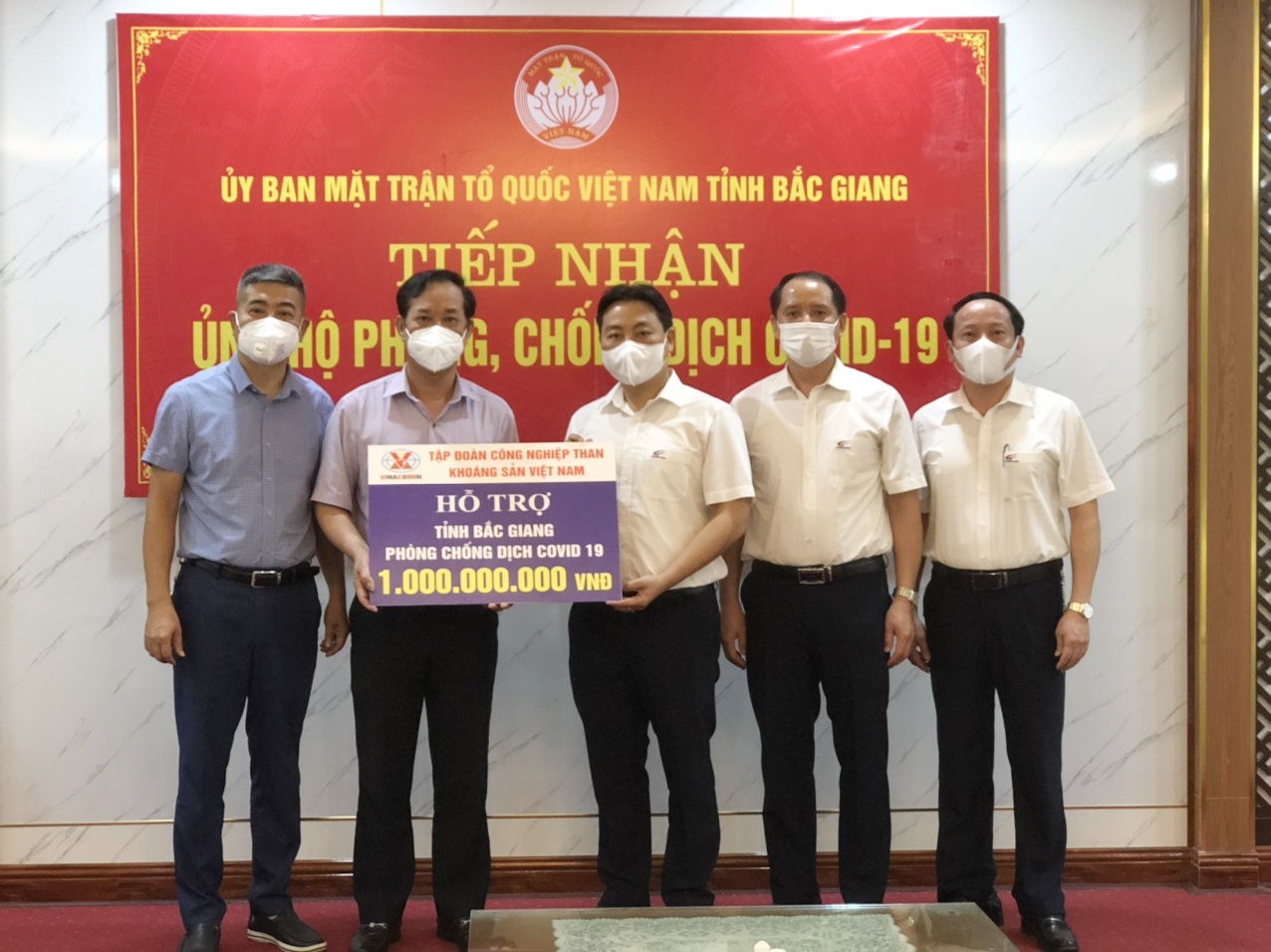 TKV hỗ trợ Bắc Giang hơn 1 tỷ đồng phòng, chống dịch Covid-19