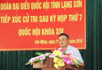 Chủ tịch HĐTV PVN Trần Sỹ Thanh tiếp xúc cử tri tại huyện Văn Quan, Lạng Sơn