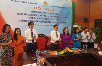 Công đoàn dầu khí Việt Nam ký kết chương trình phối hợp với LĐLĐ Hải Phòng