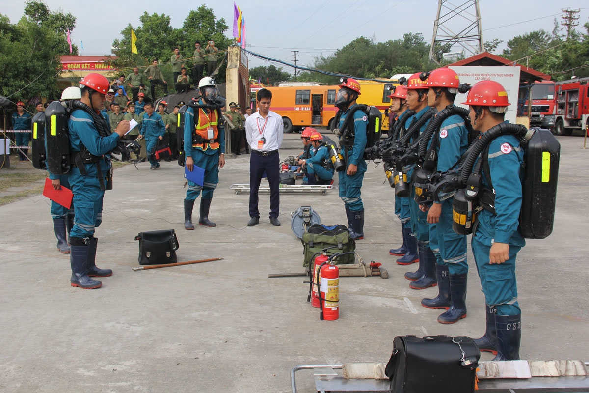 TKV tổ chức Hội thao Kỹ thuật cấp cứu mỏ chuyên nghiệp năm 2020