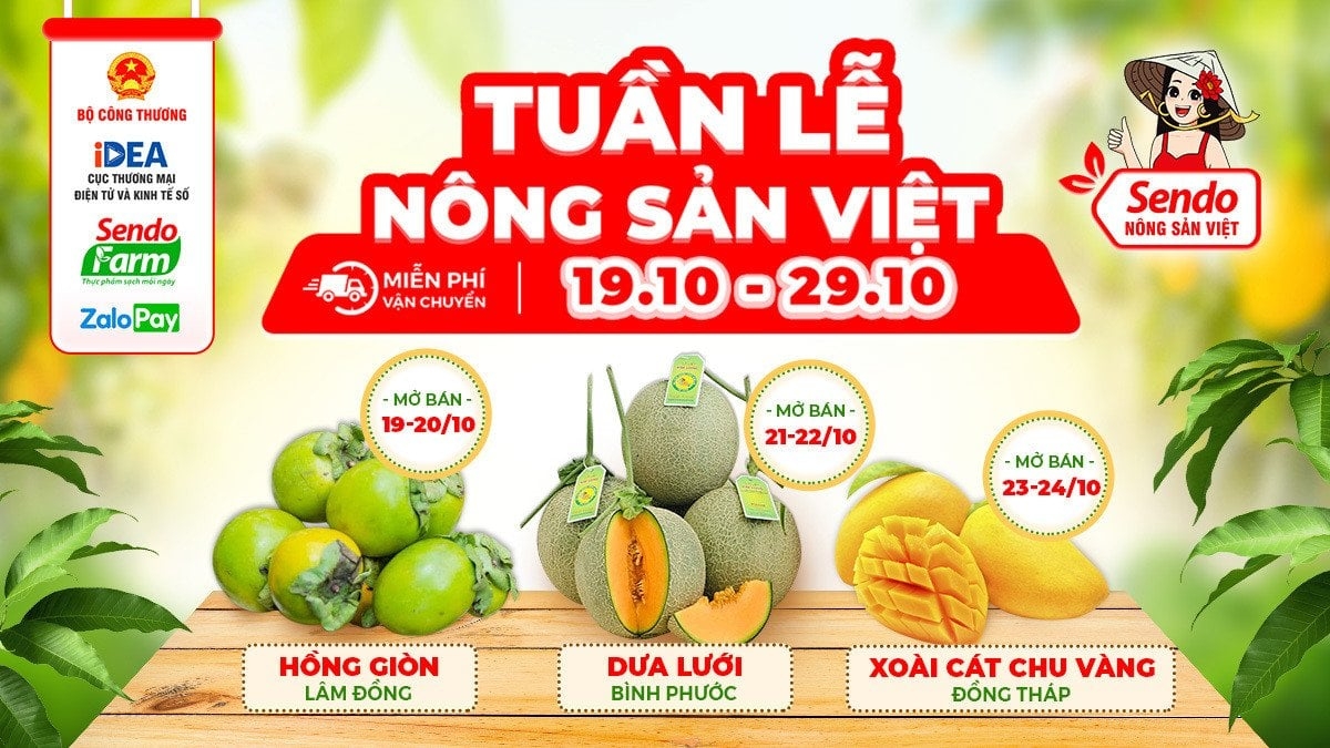 Tuần lễ nông sản Việt trực tuyến khởi động trở lại
