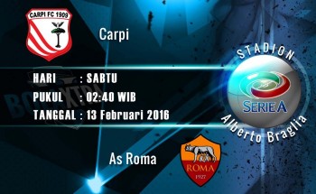 XEM TRỰC TIẾP: Carpi vs AS Roma 02h45 ngày 13/2