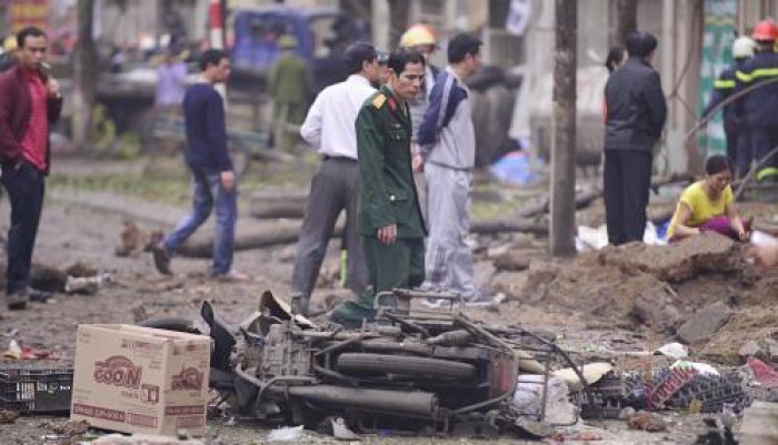 [Chùm ảnh] Một ngày sau vụ nổ kinh hoàng ở Văn Phú