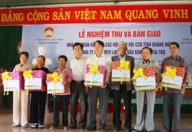 BSR bàn giao 17 ngôi nhà "Đại đoàn kết" cho hội viên Hội CCB tỉnh Quảng Ngãi