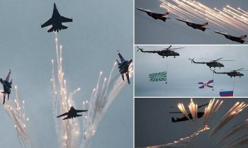 Chiến đấu cơ Nga thể hiện tuyệt kỹ tại Aviadarts-2016 ở Crimea