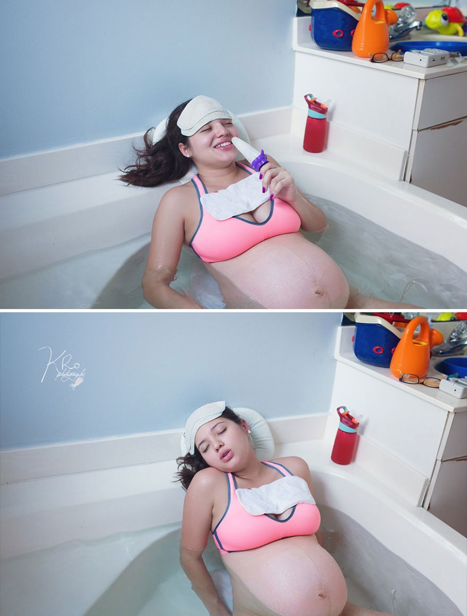[Khoảnh khắc kì diệu] Một ca sinh con trong bồn tắm tại nhà