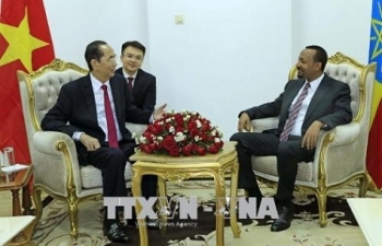 Chủ tịch nước Trần Đại Quang hội kiến Thủ tướng Ethiopia