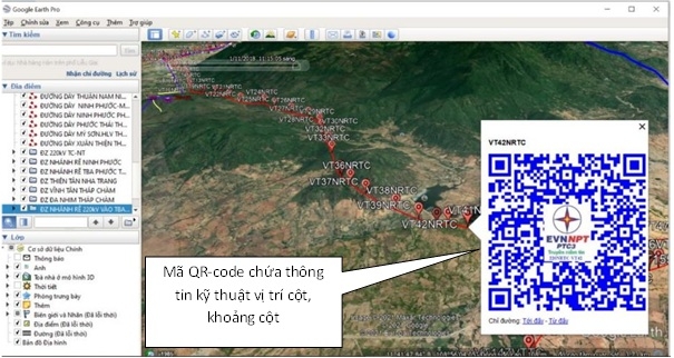 Ứng dụng “Google Earth Pro” trong công tác quản lý kỹ thuật lưới điện truyền tải