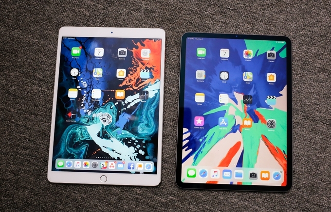 Bộ đôi iPad Pro 2017 và 2018 đọ dáng