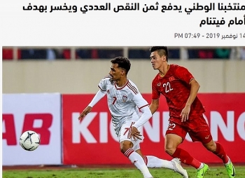 Báo UAE cay đắng, lo lắng cho số phận đội nhà sau trận thua Việt Nam
