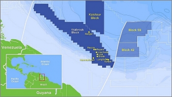 Exxon dự kiến gia tăng 25% trữ lượng thu hồi dầu từ Lô Stabroek ngoài khơi Guyana