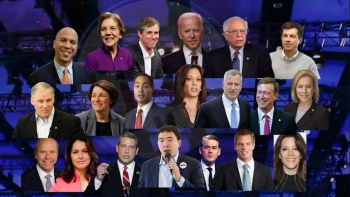 Nước Mỹ chờ đón màn "đấu khẩu" giữa 20 ứng viên tổng thống đảng Dân chủ