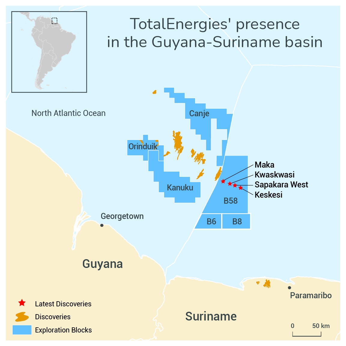TotalEnergies, Qatar Petroleum trúng thầu 2 lô Suriname