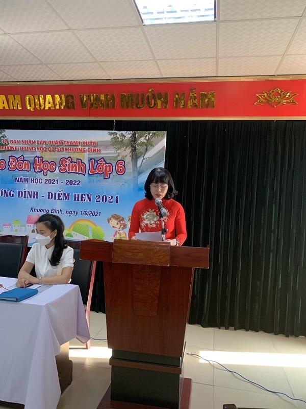 Trường THCS Khương Đình (Hà Nội): Khai giảng năm học mới bằng hình thức trực tuyến