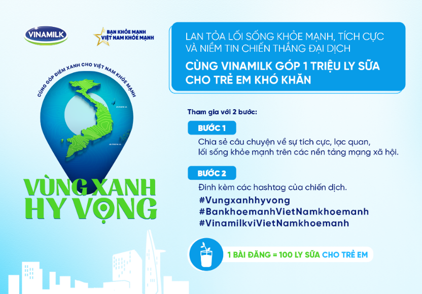“Cùng góp điểm xanh, cho Việt Nam khỏe mạnh” - Hoạt động của Vinamilk để mang 1 triệu ly sữa cho trẻ em khó khăn