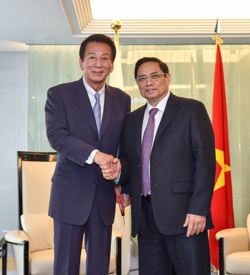 Thủ tướng Phạm Minh Chính tiếp cựu Đại sứ đặc biệt Việt Nam - Nhật Bản