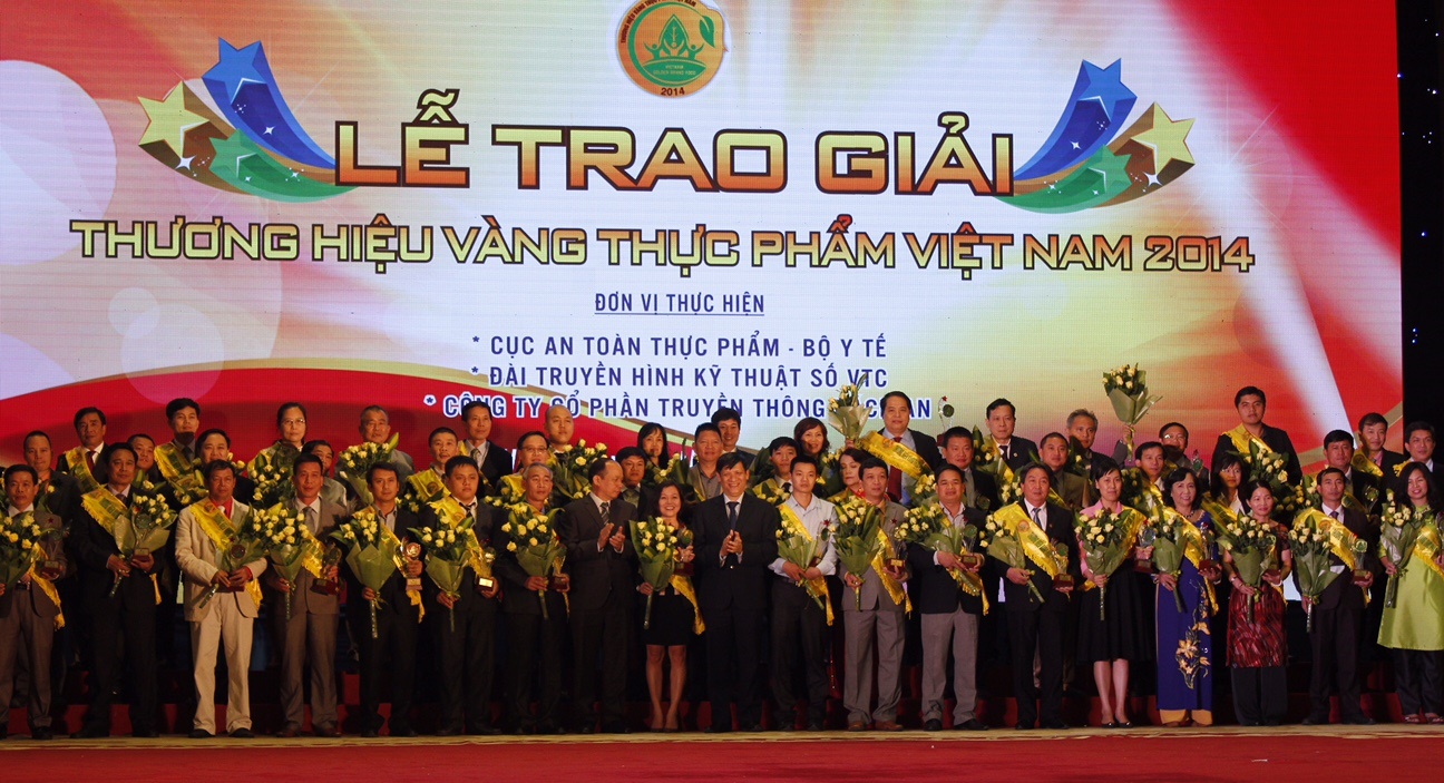 Vinamilk được vinh danhThương hiệu vàng thực phẩm Việt Nam năm 2014