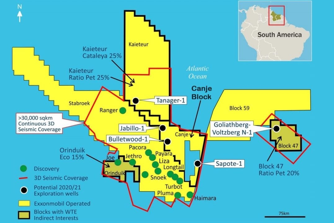 ExxonMobil khoan phải giếng khô thứ 3 trên thềm lục địa khơi Guyana