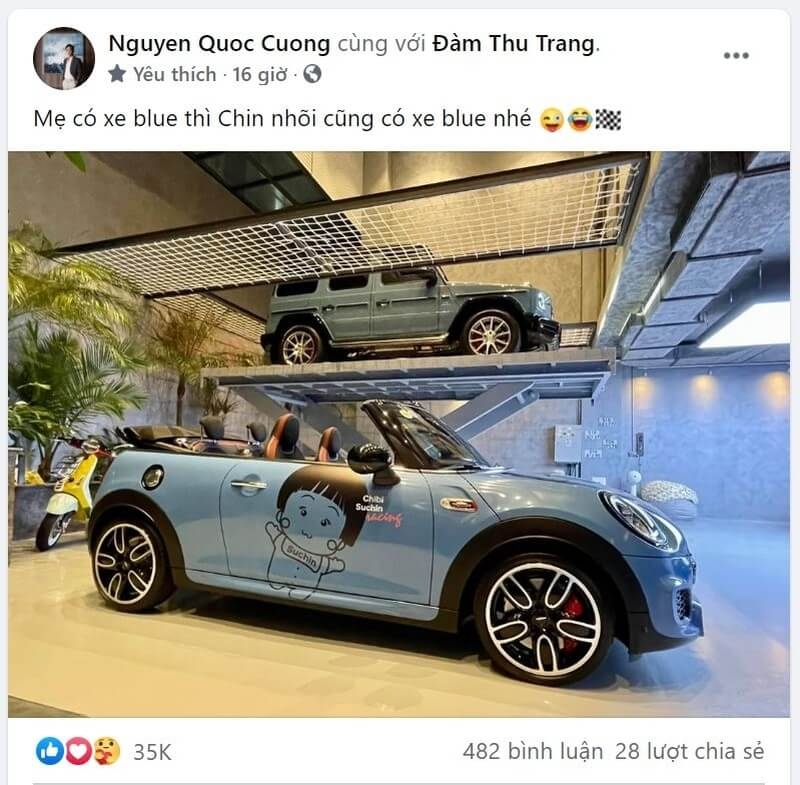 Cường Đô La mua siêu xe tiền tỷ tặng con gái cưng